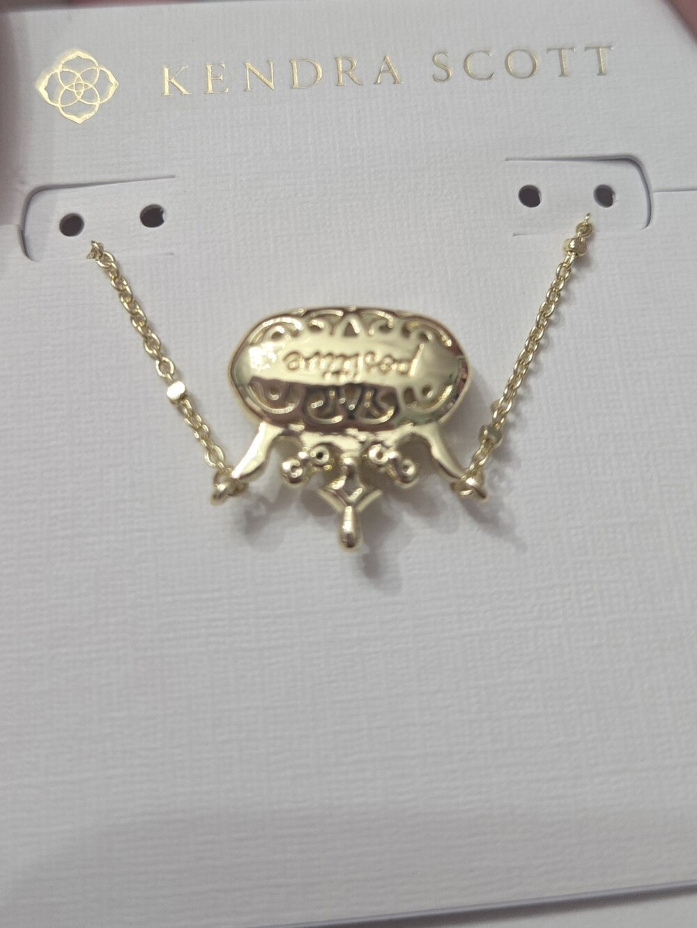 Disney x Kendra Scott Elisa Princess Gold Short Pendant Necklace - Picture 4 of 4